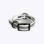 1 in reflective dog collar with black hardware